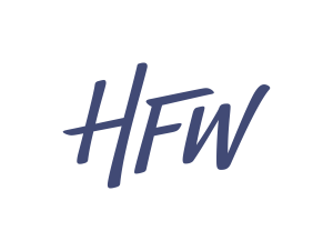 Company logo for HFW