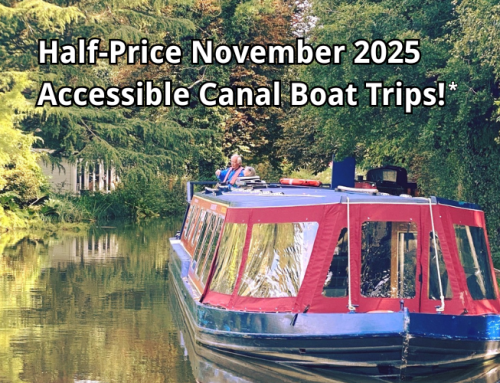 Half-Price November 2025 Accessible Canal Boat Trips!*