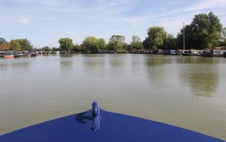 CanalAbility new electric boat, Amply Accessible, water trials.