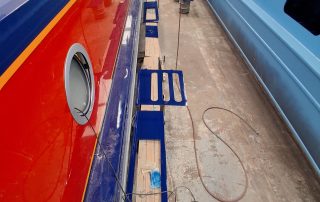 Stages of the boat building for CanalAbility's new accessible electric canal boat May 2026